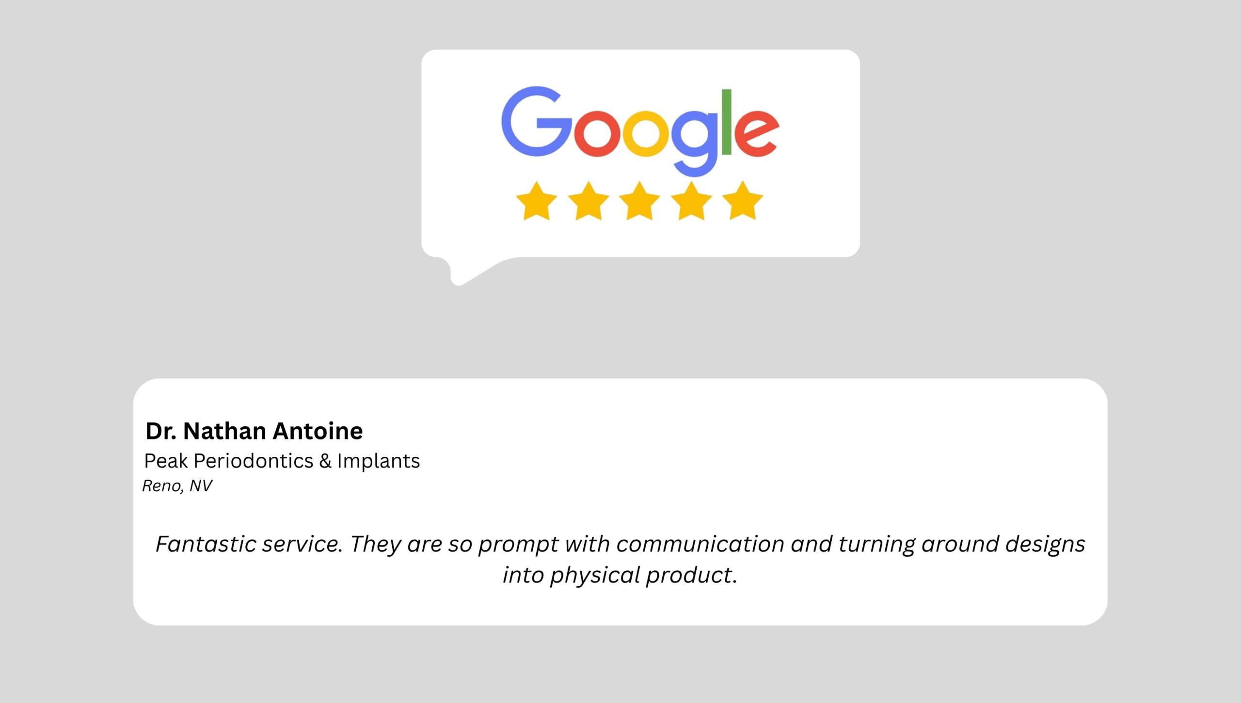 5-Star Review from Periodontist