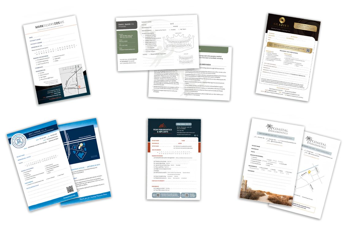Periodontist Referral Pad Examples