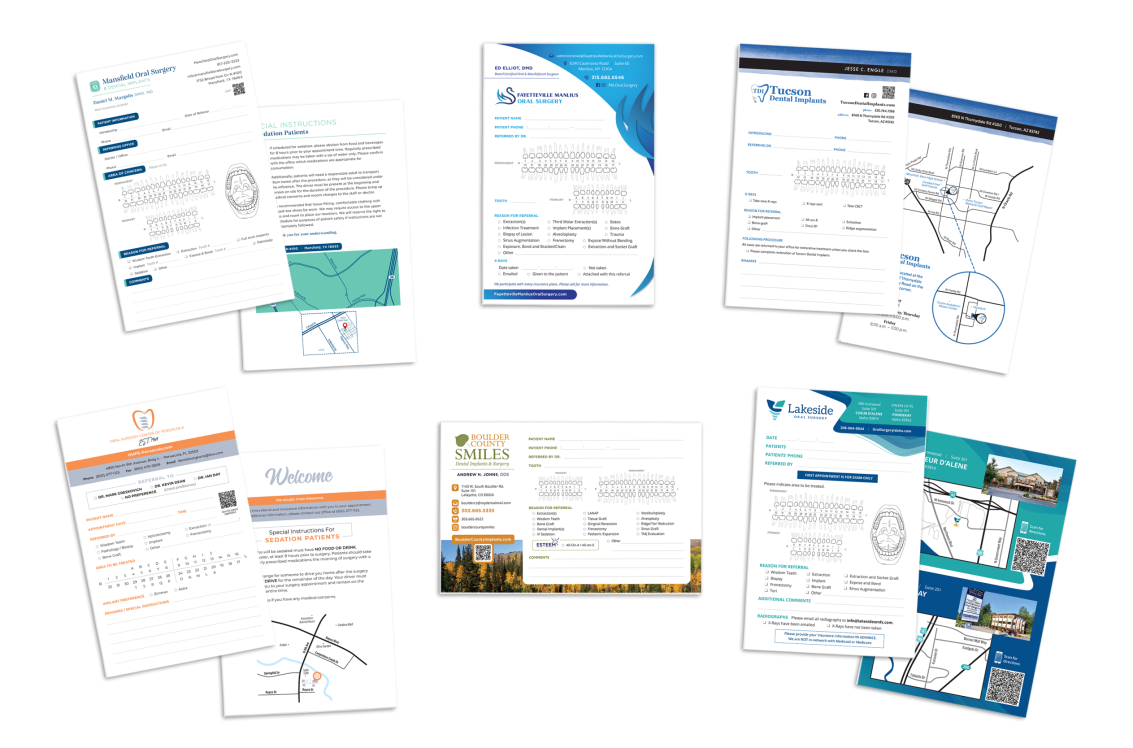 Web_OralSurgeryGroup Oral Surgery Referral Pad Examples